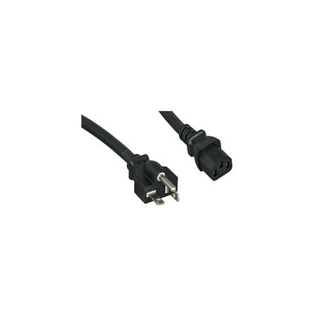 Cable Wholesale Black NEMA 5-20P TO IEC-60320-C13, 14/3, UL Listed, SJT, 12 foot 10W2-01312